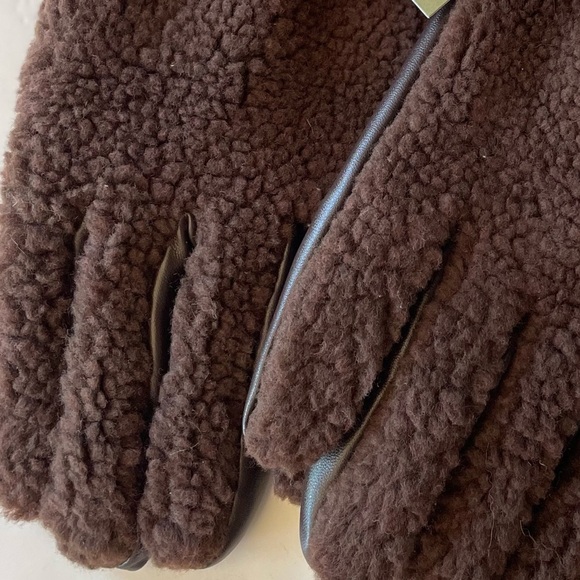 Fleece Lined Mens Gloves Faux Fur - Goodfellow M/L Medium/Large - Picture 7 of 7